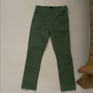 MOTHER dazzler in Green Jeans